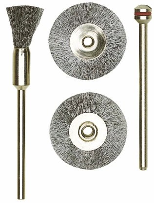 PROXXON-Pinselbürsten, Stahl, 8 mm, 2 Stück