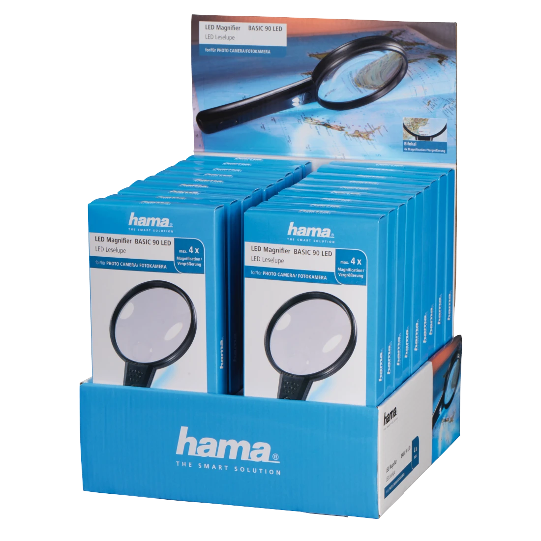 Hama LED-Leselupe ''Basic 90 LED'', 18 St. im Display