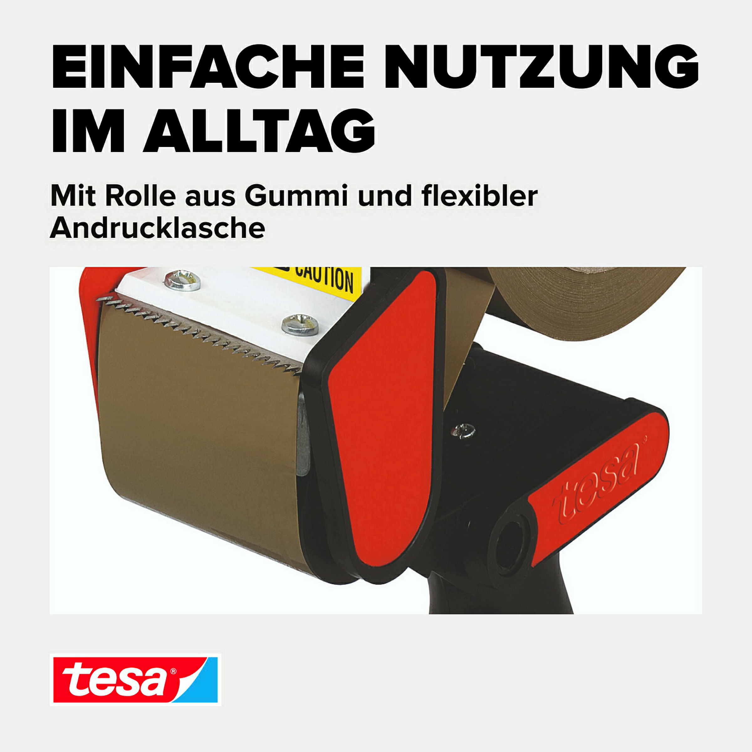 tesa® Packband Handabroller Classic, für Paketband-Rollen bis 66m x 50mm