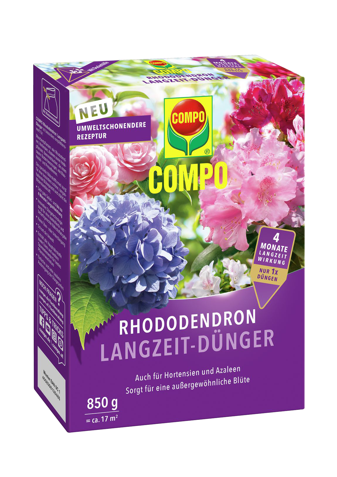 COMPO Rhododendron Langzeit-Dünger, 850 g
