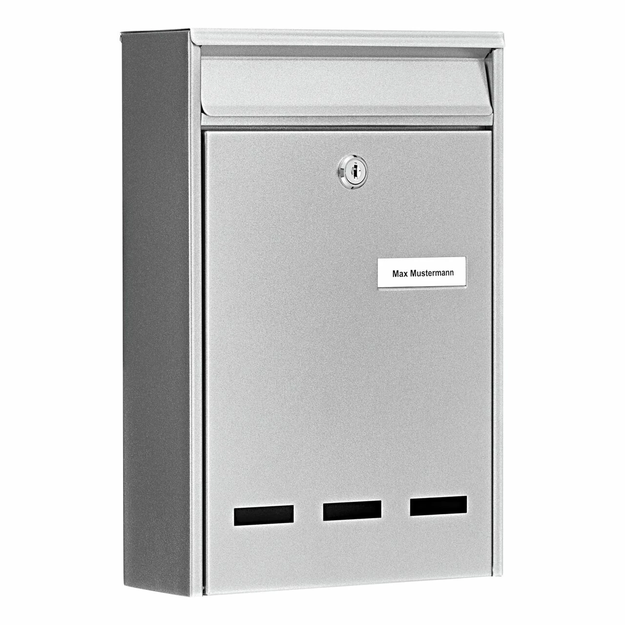Briefkasten Stahl-lackiert Pocket 5871 Si silber
