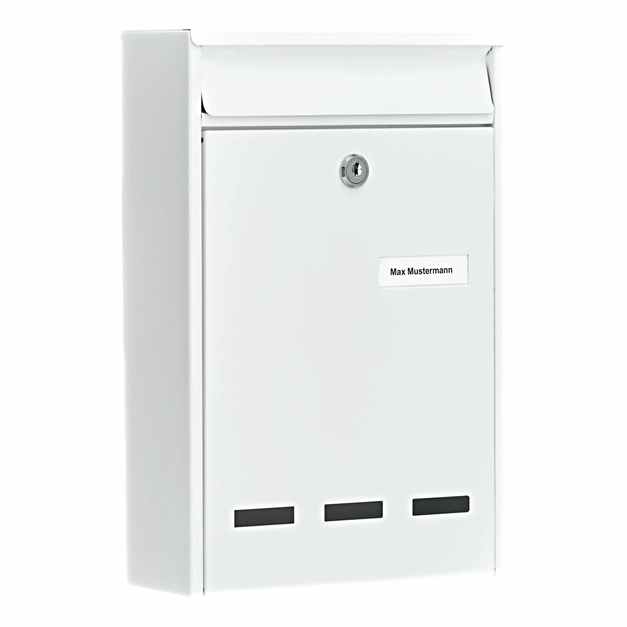 Briefkasten Stahl-lackiert Pocket 5871 W weiss