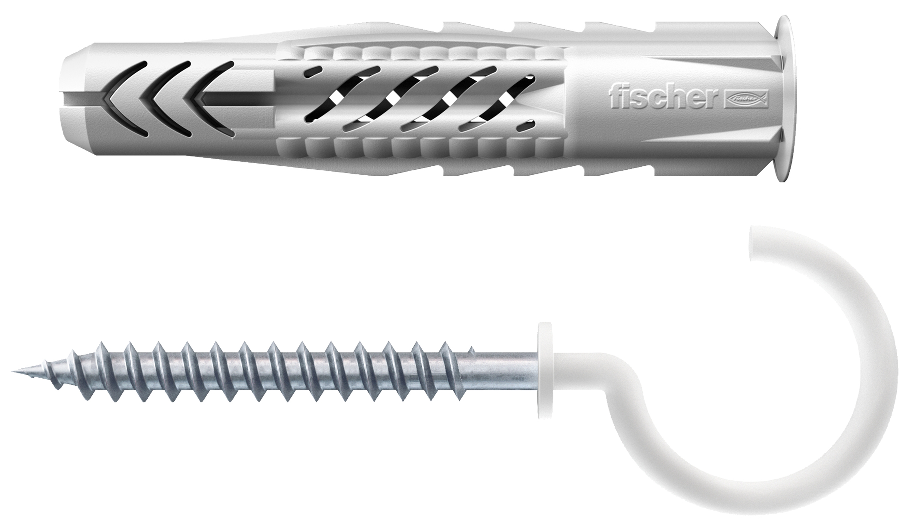 fischer Universaldübel UX 8 x 50 RH mit Rundhaken, nylonbeschichtet