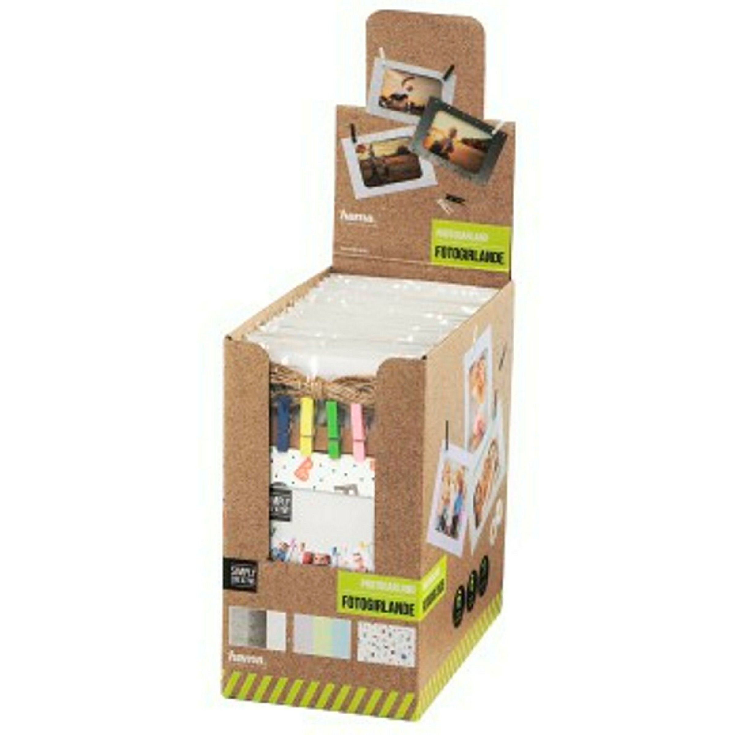Hama Fotogirlande ''Mix'' mit Klammern und Schnur, sortiert