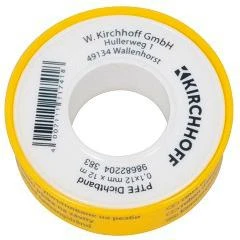 PTFE Gewindedichtband, 0,1 x 12 mm x 12 m, DVGW