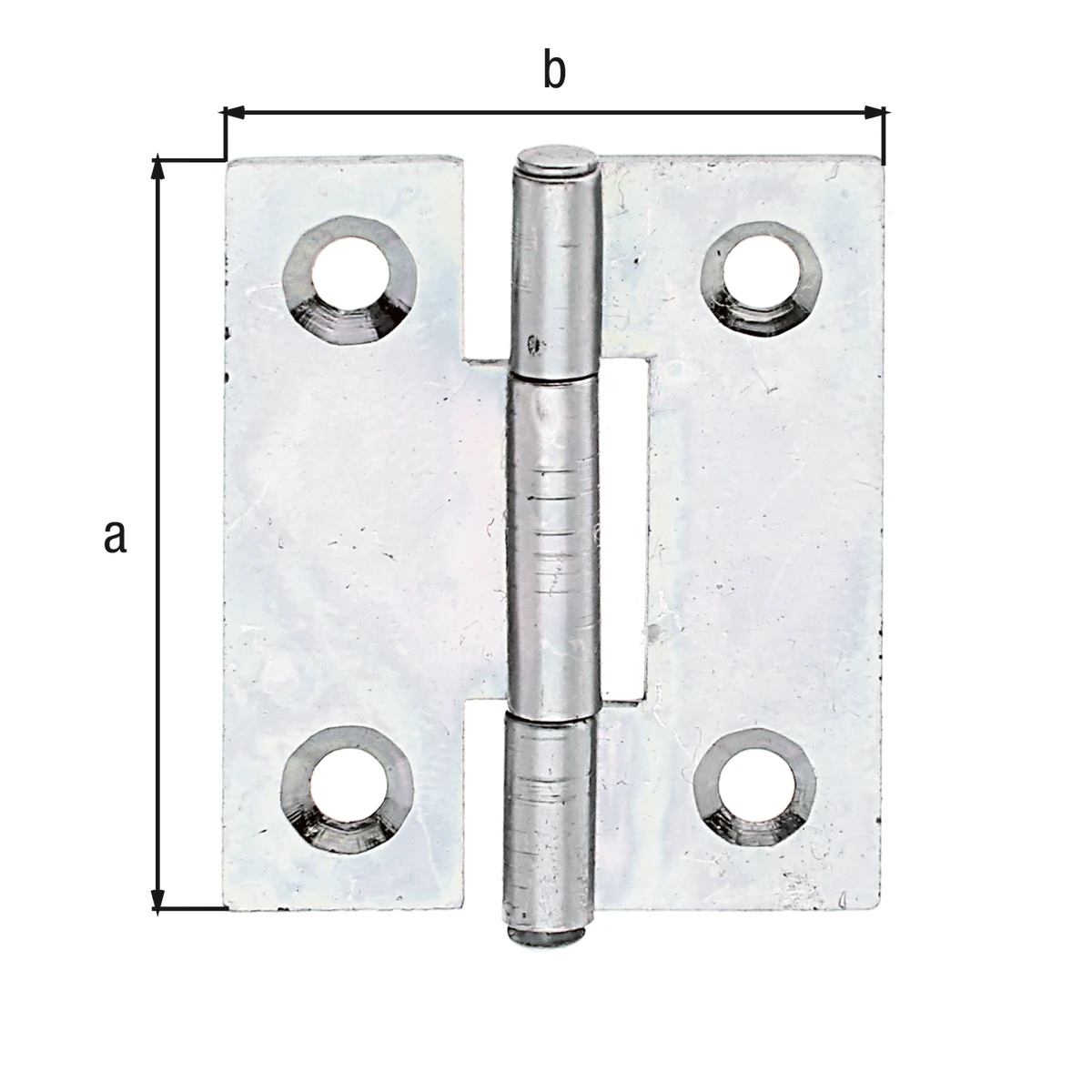 Scharnier schmal, gbvz. 31,5x26x0,75 mm