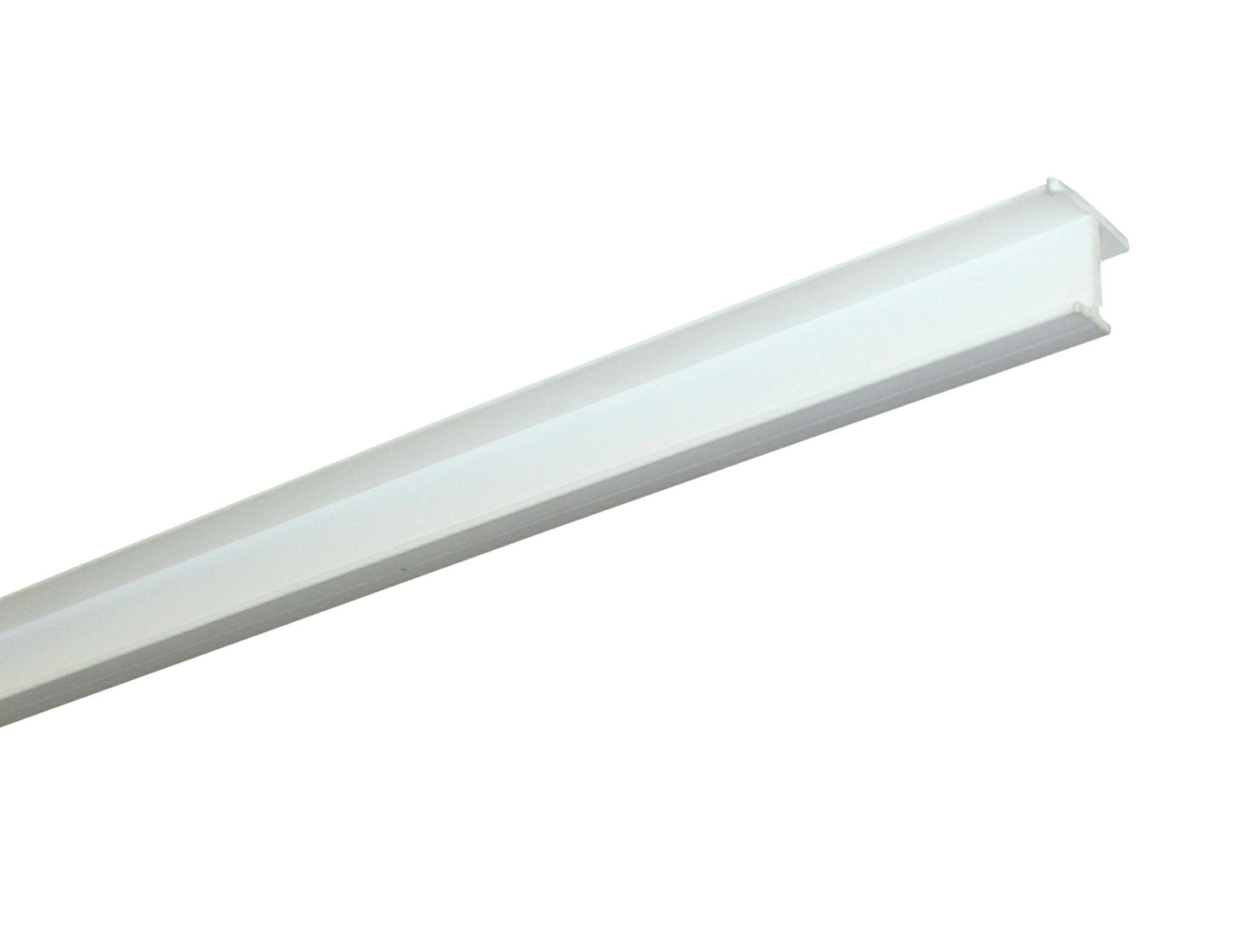 Vorhangschiene, T-Schiene Kunststoff, weiß, 250 cm