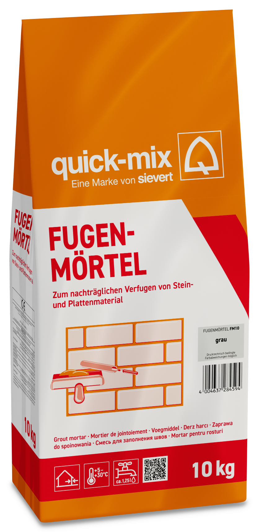 quick-mix Fugenmörtel grau 10 kg