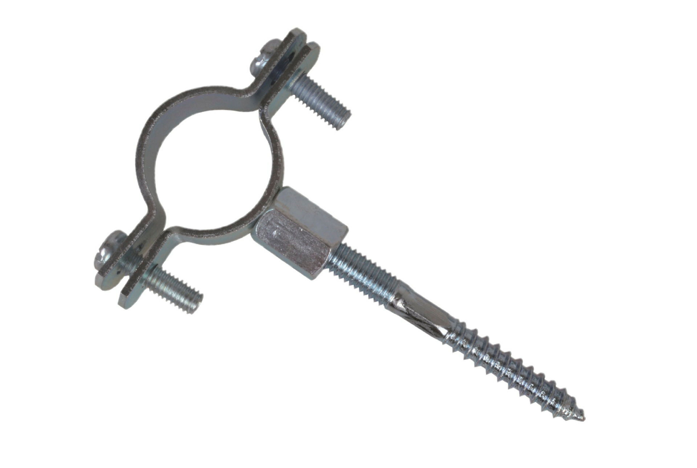 Rohrschelle, 20 mm - 26 mm, mit Stockschraube M8 x 80 mm (2x)