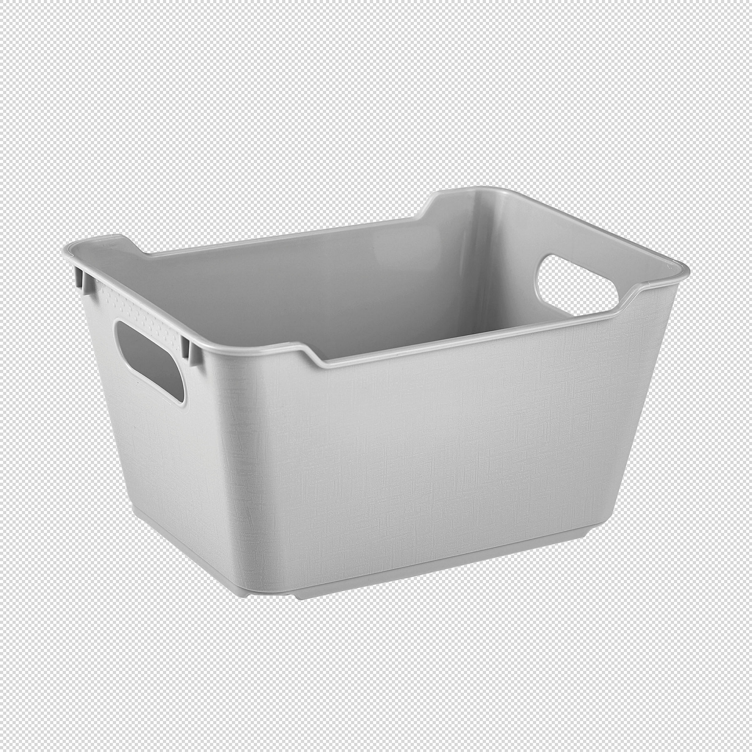 keeeper Aufbewahrungsbox, Strukturierte Oberfläche, 1,8 l, Lotta, Grau