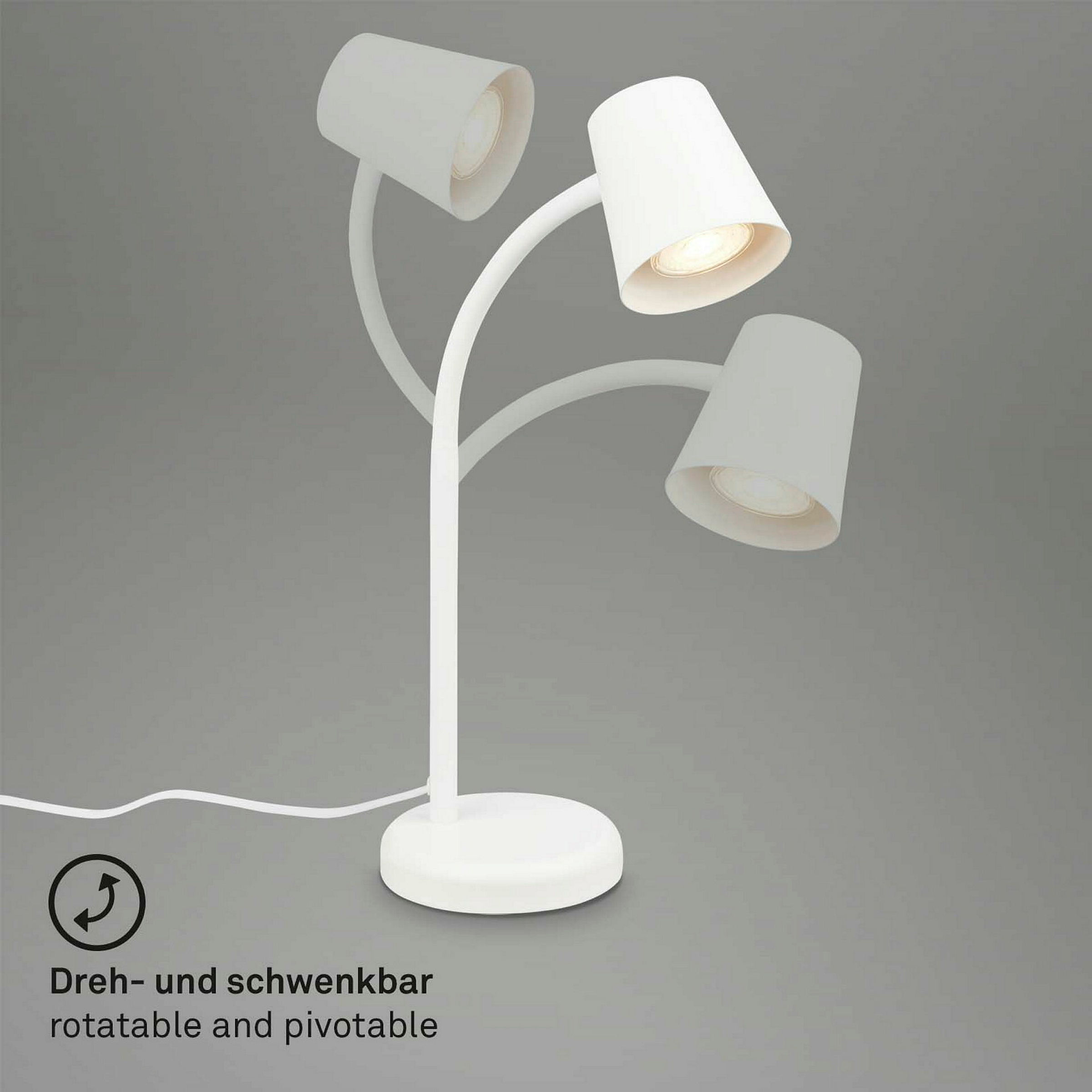Tischleuchte, weiß, 1xGU10/max. 9W exkl.