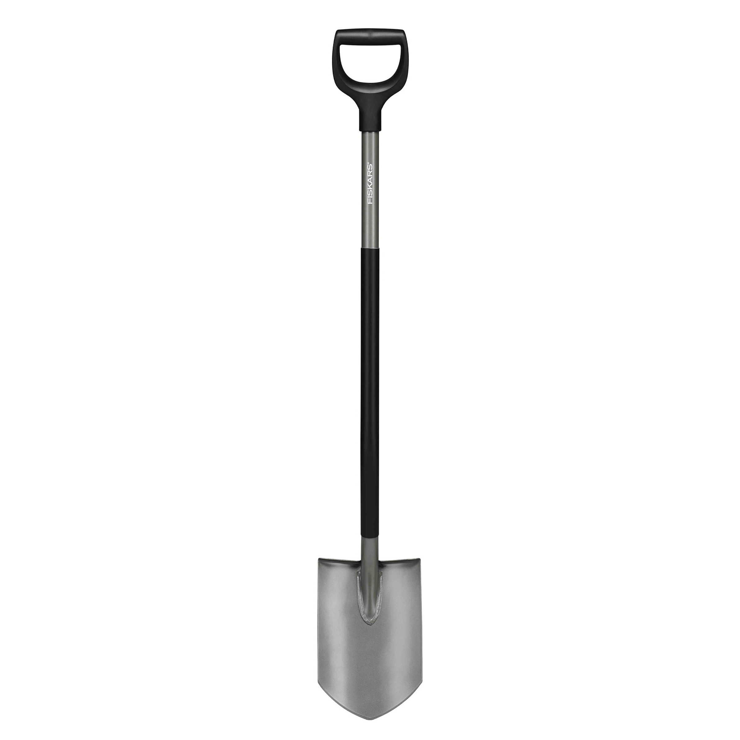 Fiskars Ergonomic Spaten Spitz Grey Ergonomic Spaten Spitz Grey