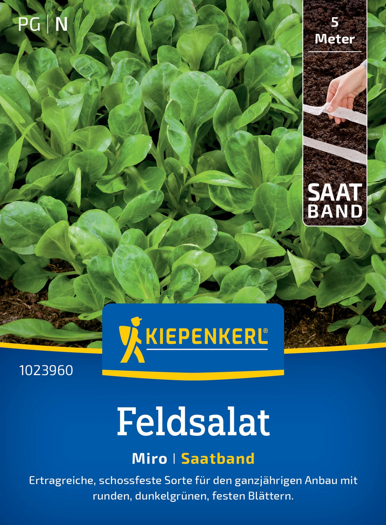 Kiepenkerl Feldsalat Miro, Saatband