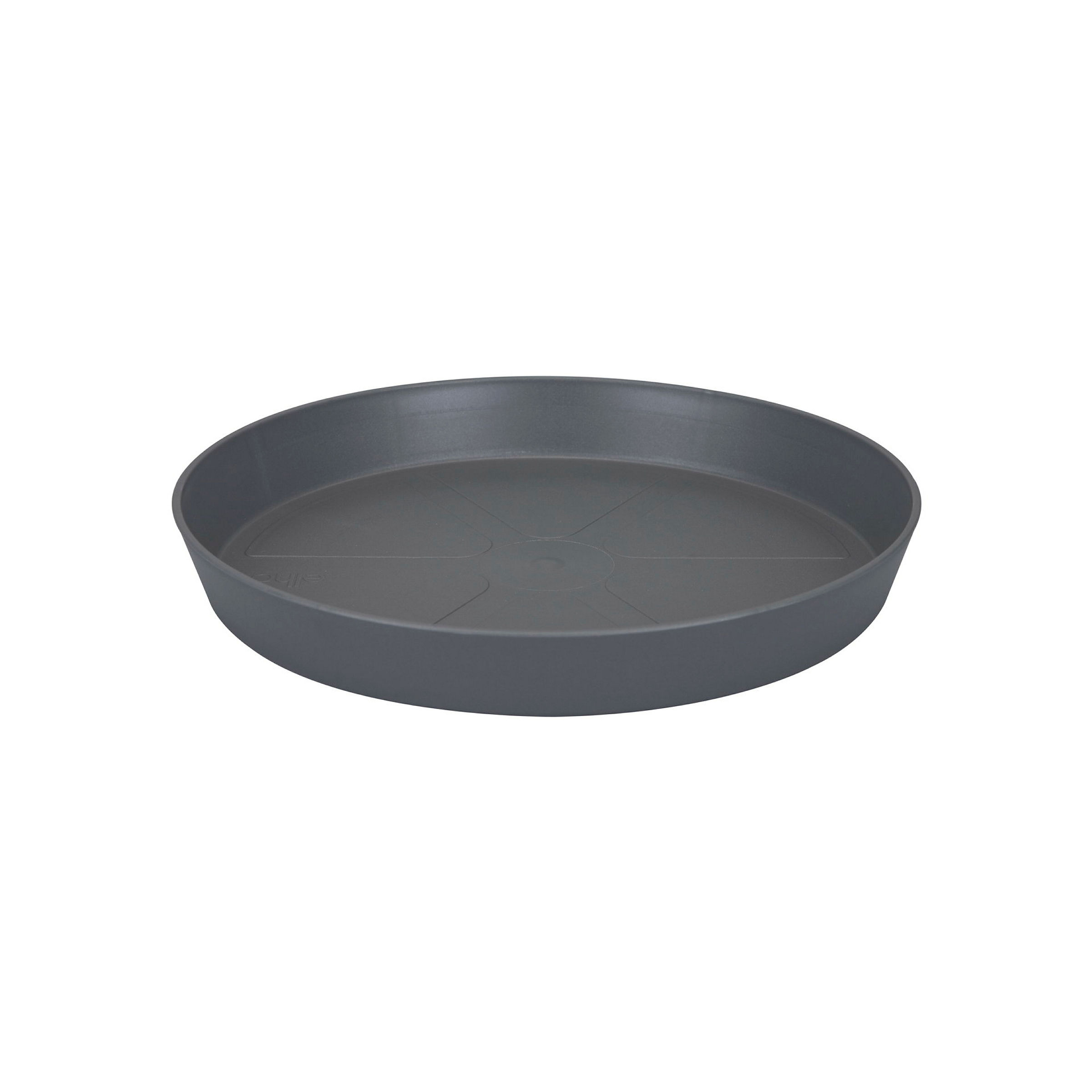Elho Loft Urban Untersetzer Rund 24 - Schwarz - L 24 x B 24.2 x H 3 cm - Au
