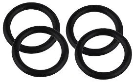 O-Ring, Gummi, 18 x 22 x 2 mm, für Ventiloberteil (4x)
