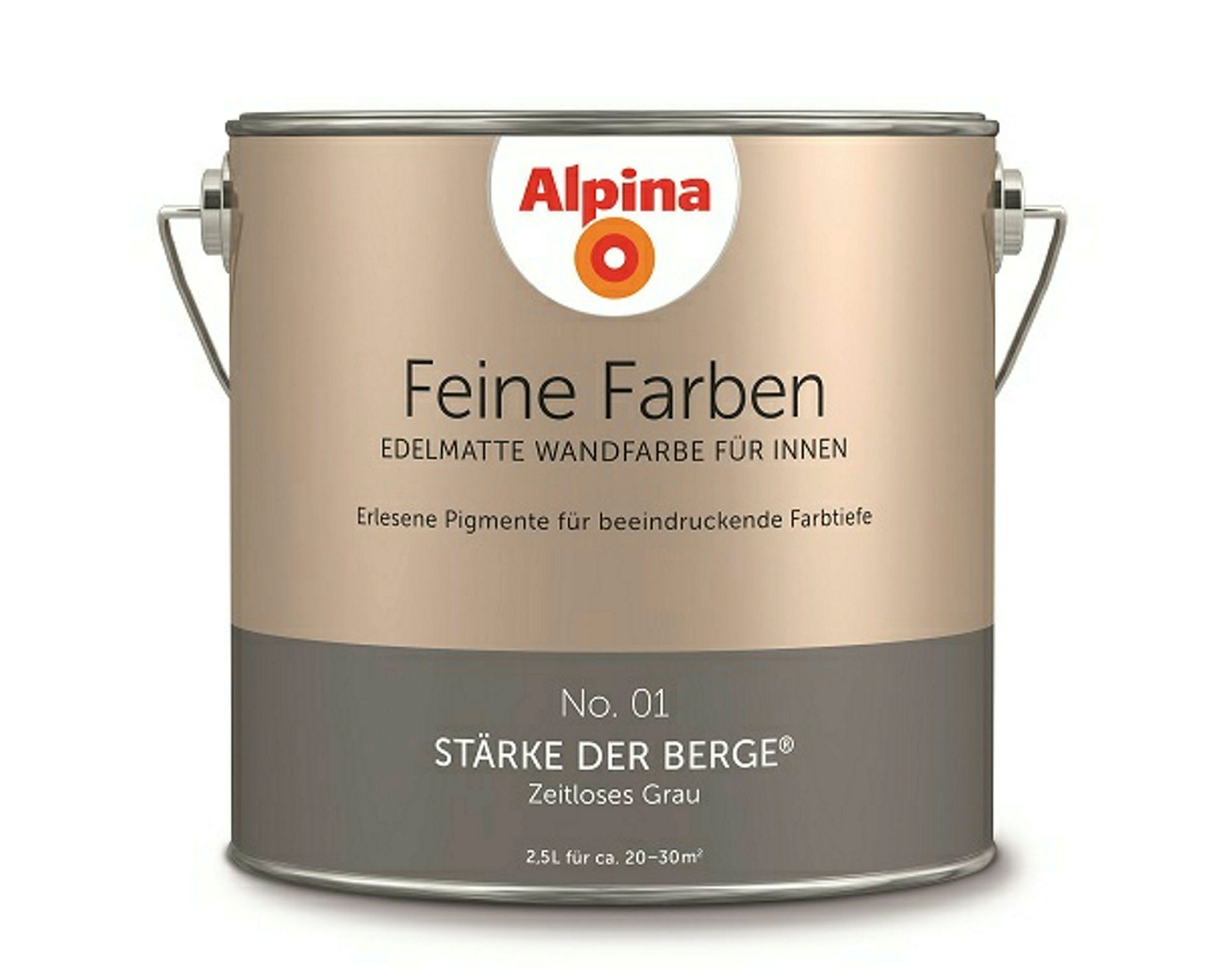 Alpina Feine Farben No. 01 Stärke der Berge® edelmatt 2,5 Liter
