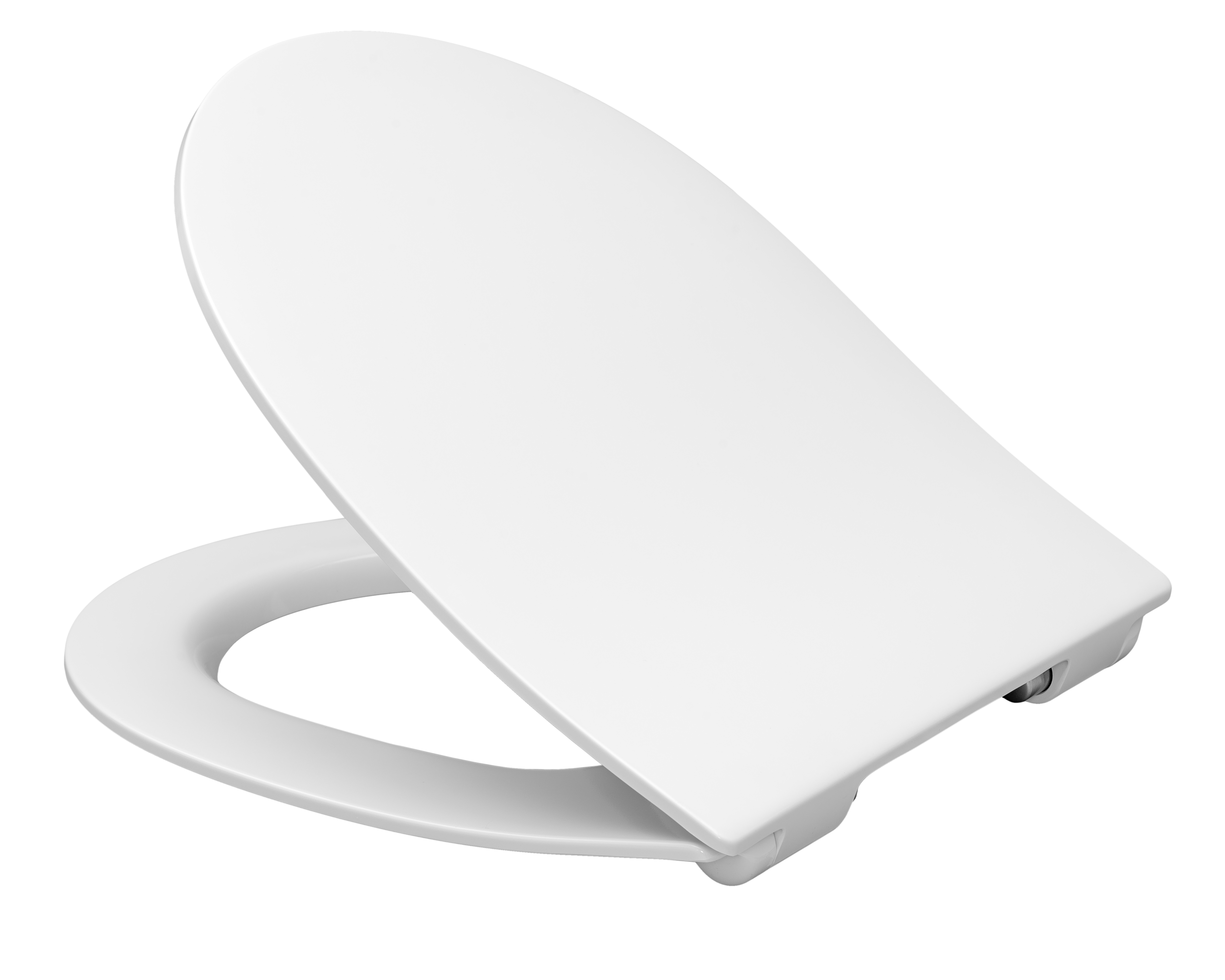 Duroplast WC-Sitz WHITE, D-Form, PRO 6, mit Absenkautomatik und Schnellvers