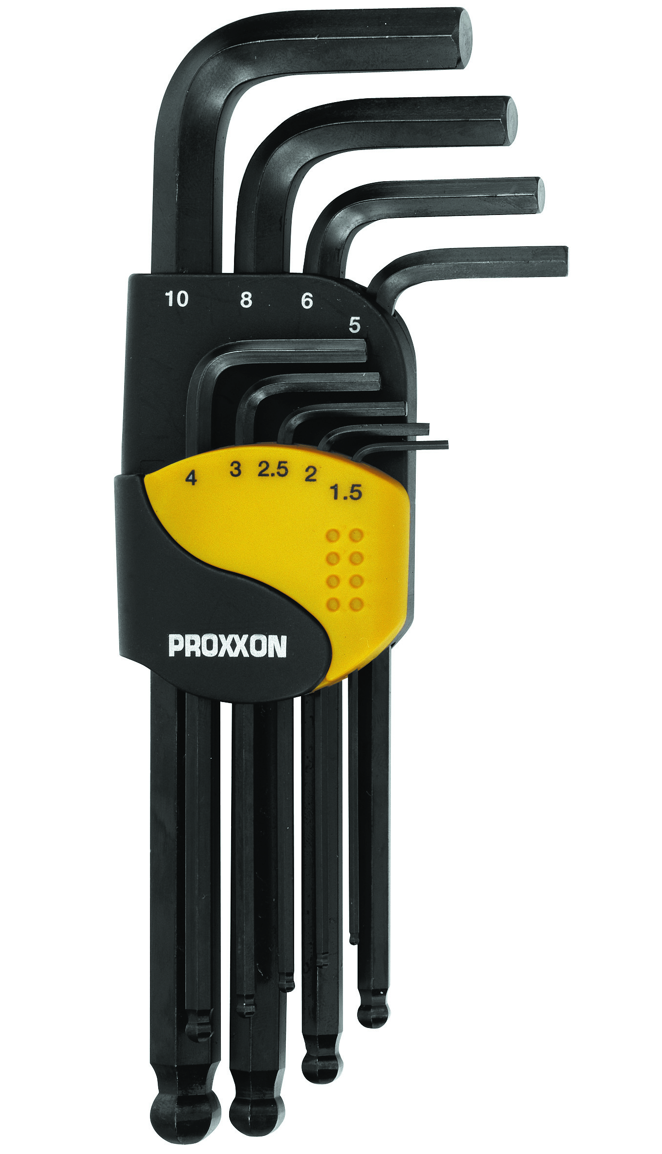PROXXON-Winkelschlüsselsatz für Innensechskant-Schrauben 1,5 - 10 mm (9-tei