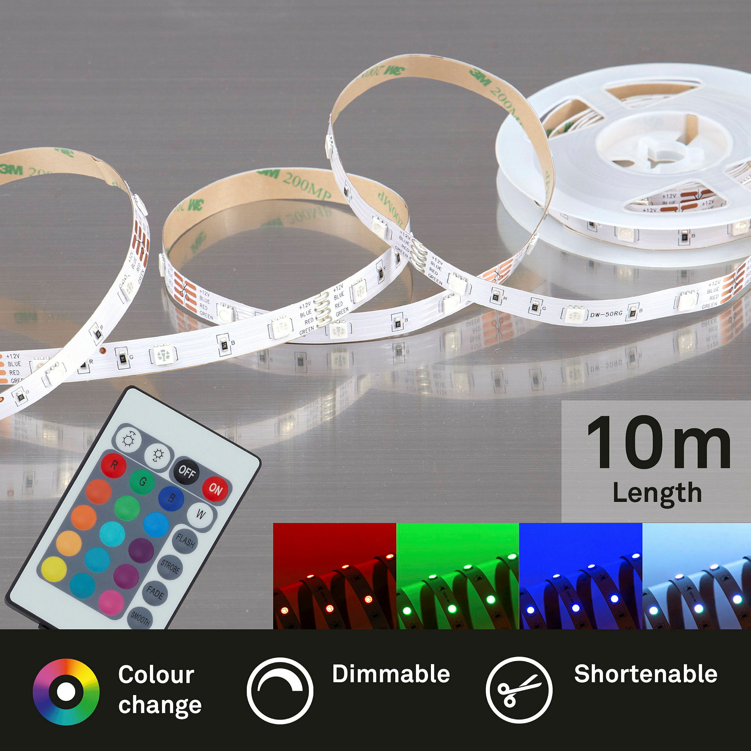 RGB-LED-Band, 10m, 300xRGB-LED