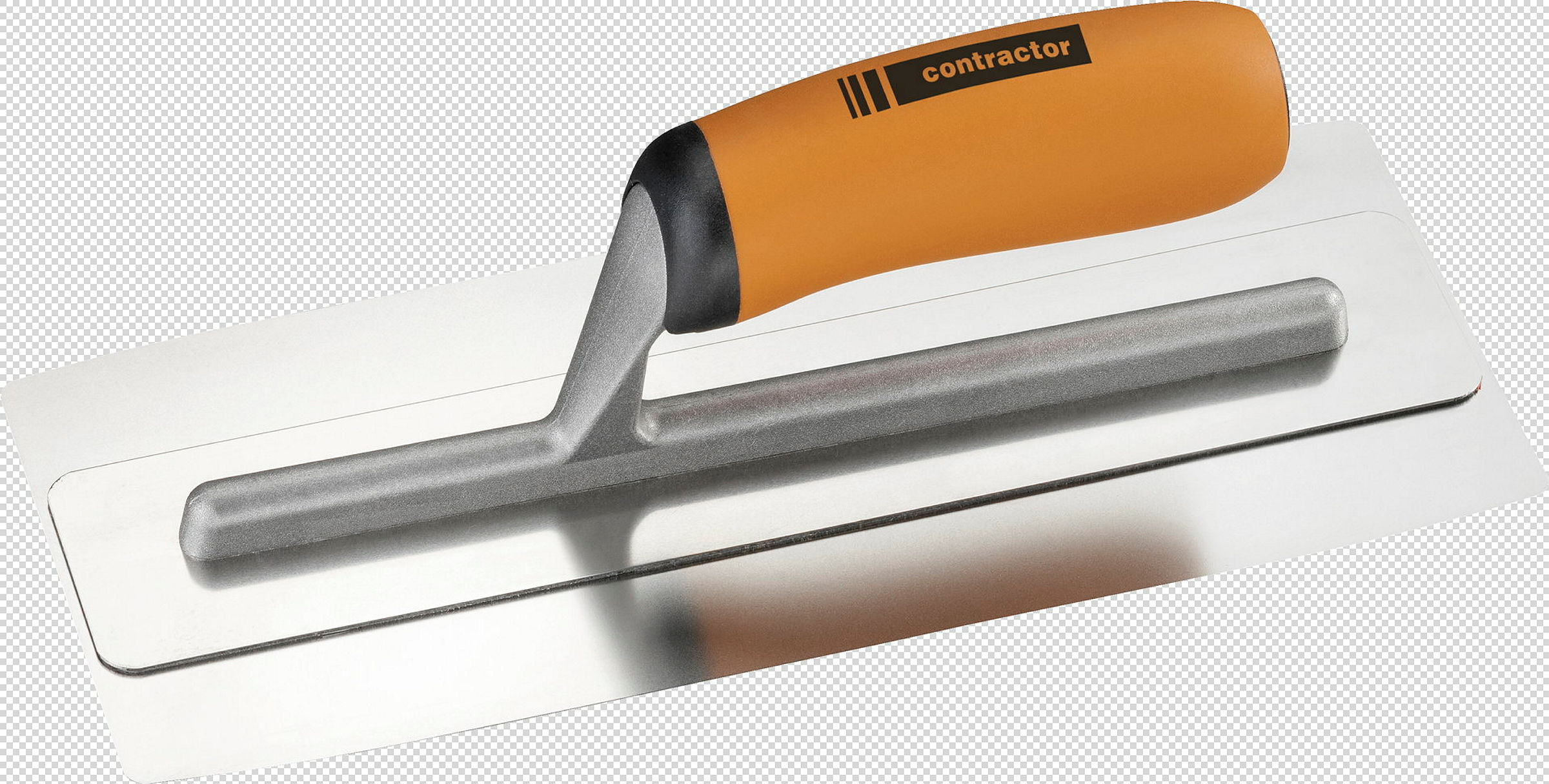 Q4-Glättekelle 280x110mm Doppelblatt Edelstahl 2K-Griff