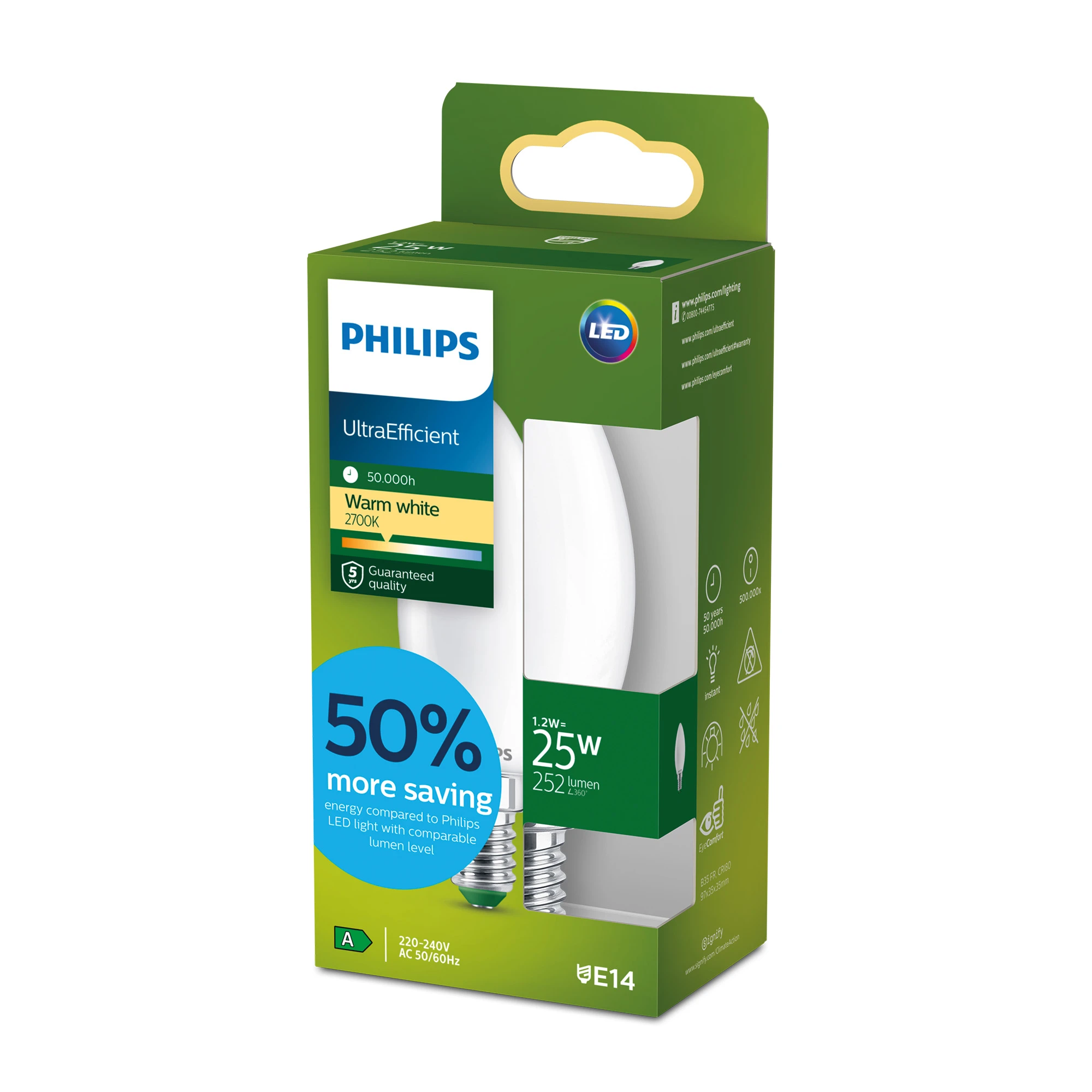 LED-Lampe ''classic ultraeffizient'', 25W, E14, Kerze, matt, warmweiß