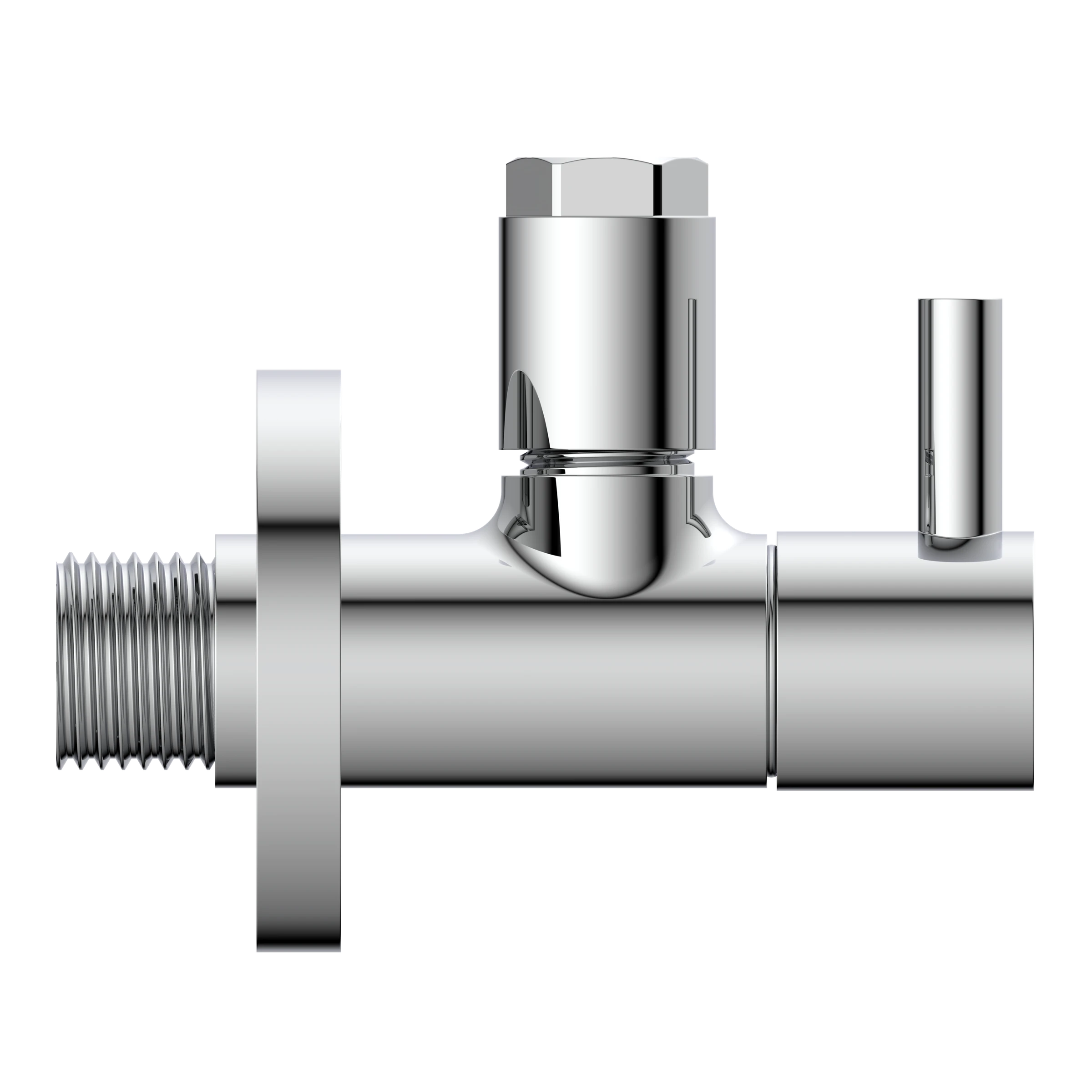 DEV-5WK, Eckventil, 1/2''AG x 10 mmQ, mit Rosette