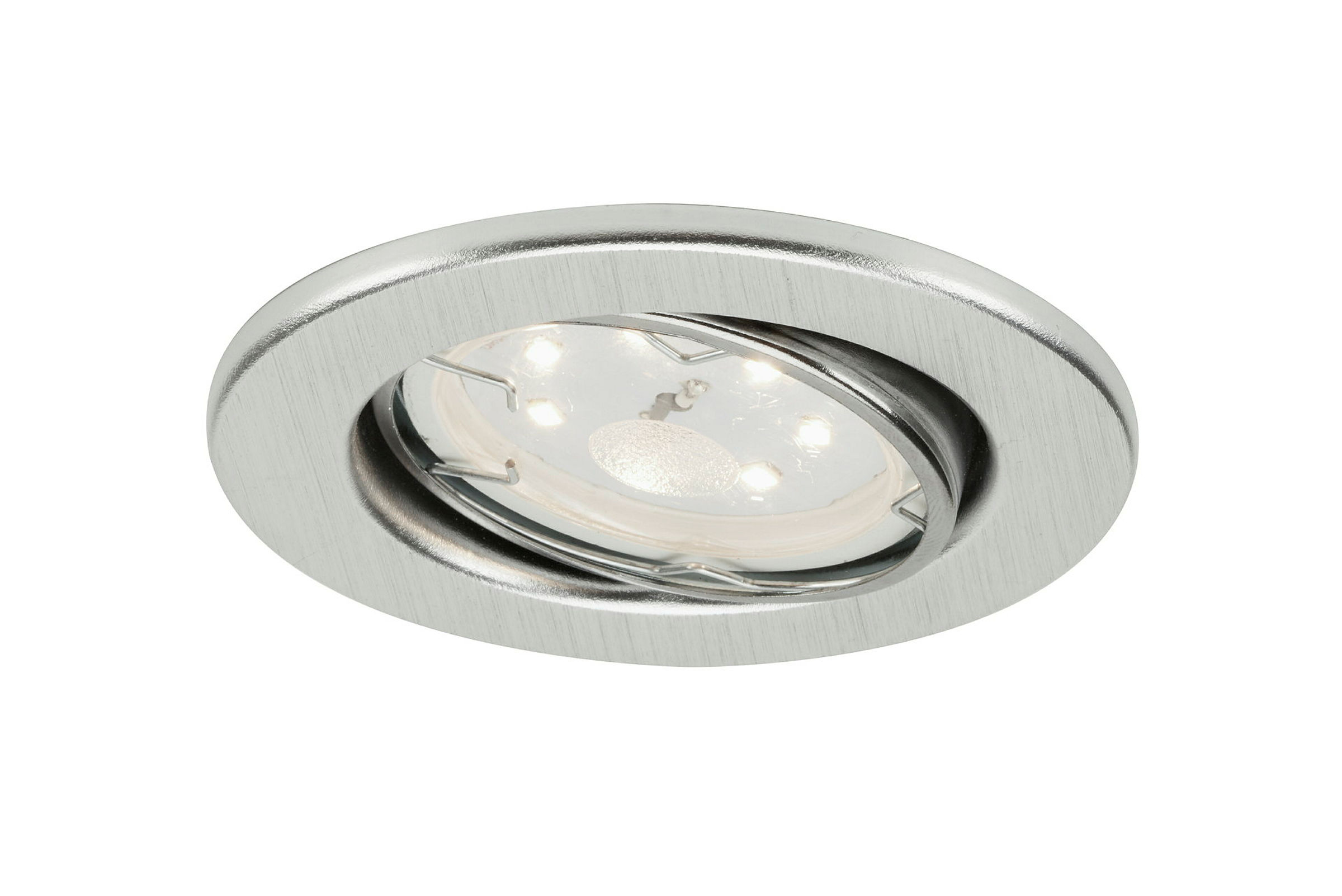 LED Einbauleuchten, alu, 3er-Set,3xLED/GU10/2,9W