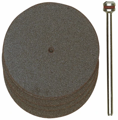 PROXXON-Korundgebundene Trennscheiben, Ø 38 mm, 5 Stück + 1 Träger