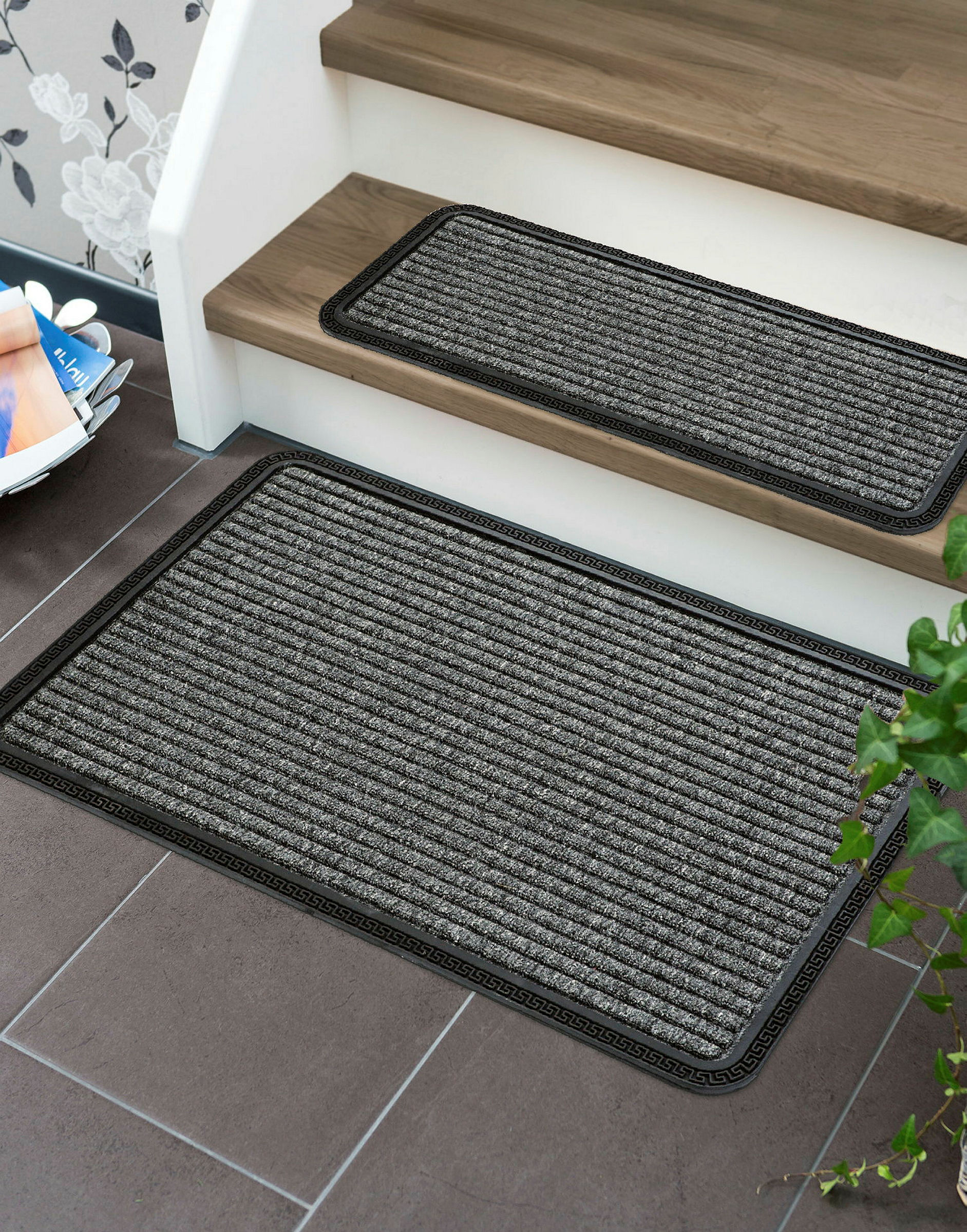 Border Star ca. 25x60cm D.001 C.040 grau