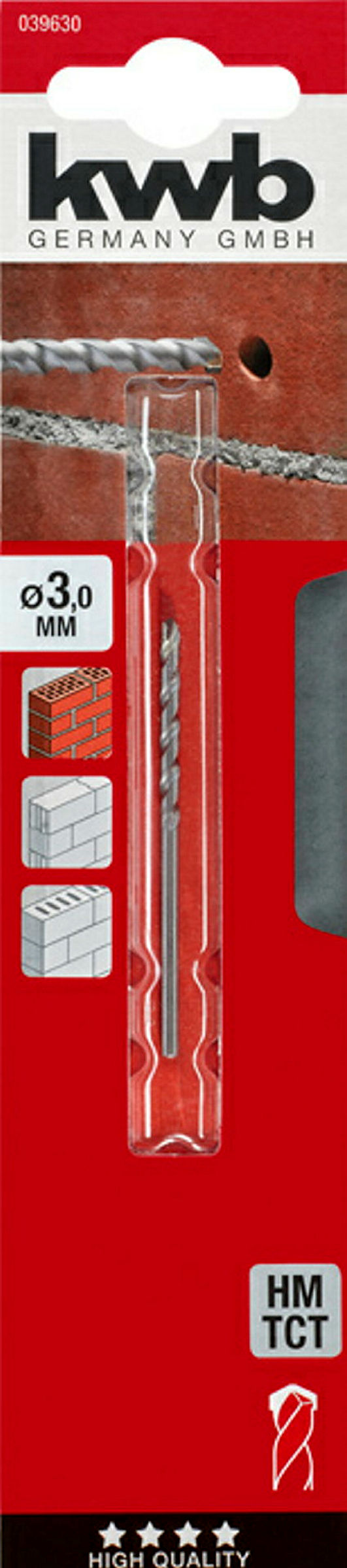 Steinbohrer, ø 3.0 mm