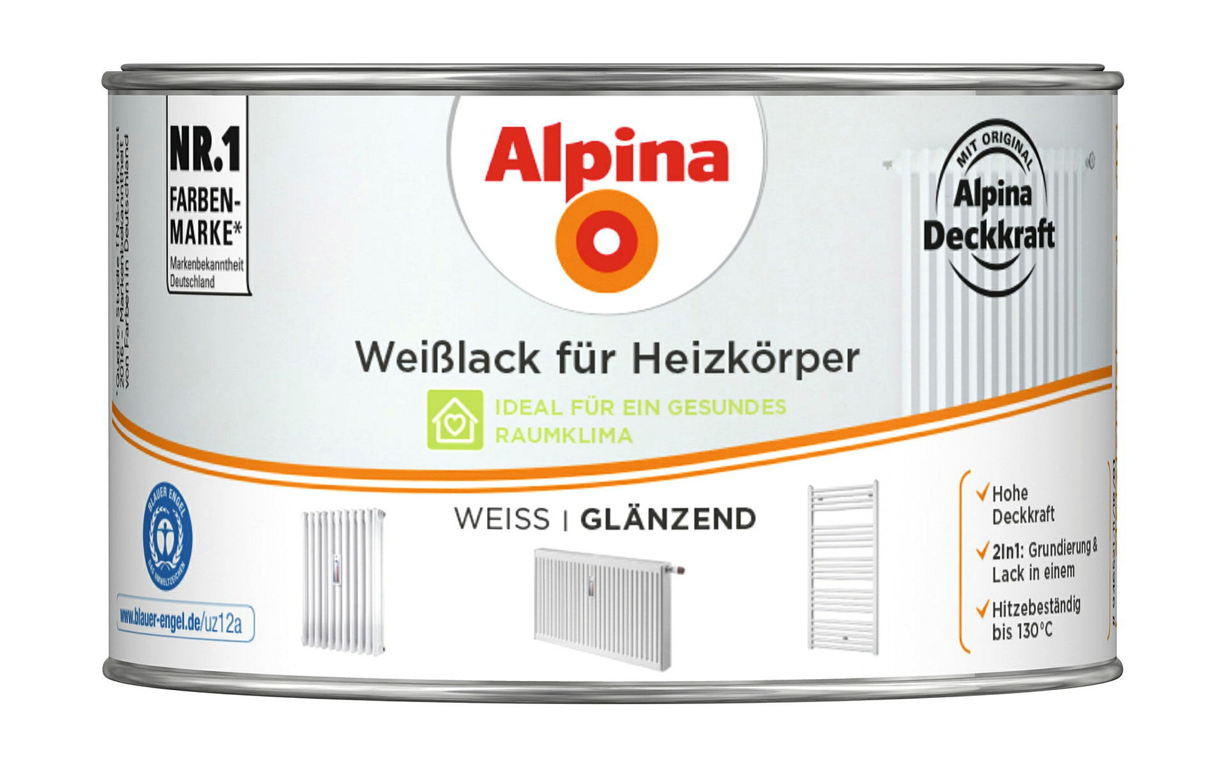 Alpina Weißlack für Heizkörper 300ml glänzend
