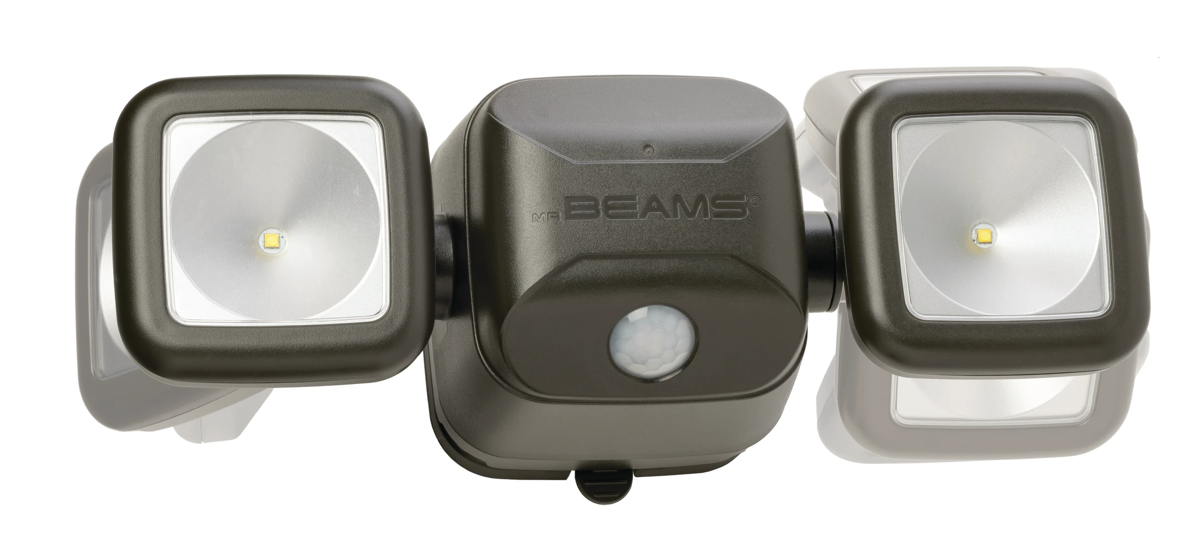 Der schwarz braune batteriebetriebene LED-Scheinwerfer MB3000 ist mit seine
