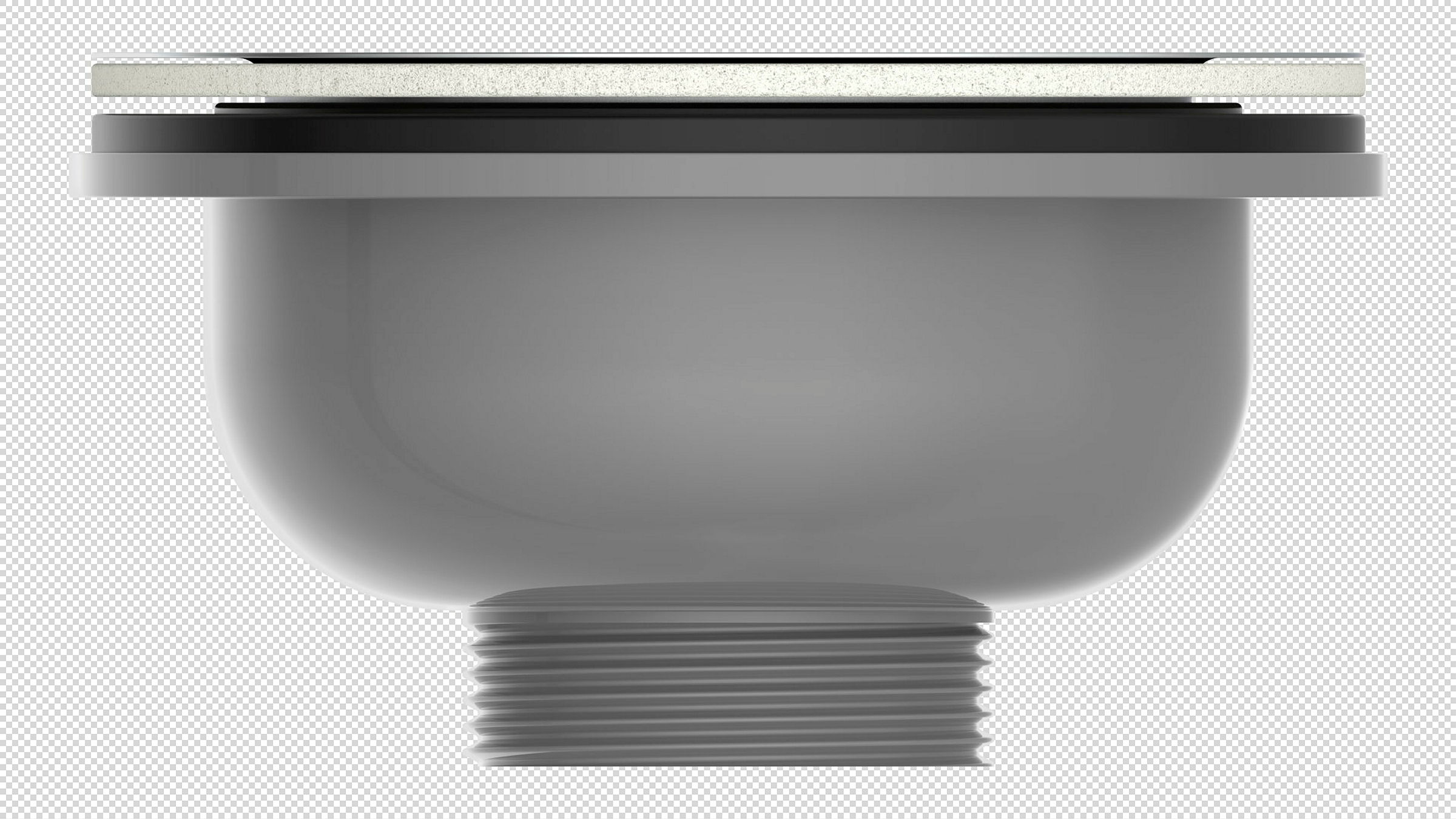 ECO-SAVE KS Korbventil, Grau, 1 1/2''AG, Edelstahl-Ventilkelch & Sieb Ø 114