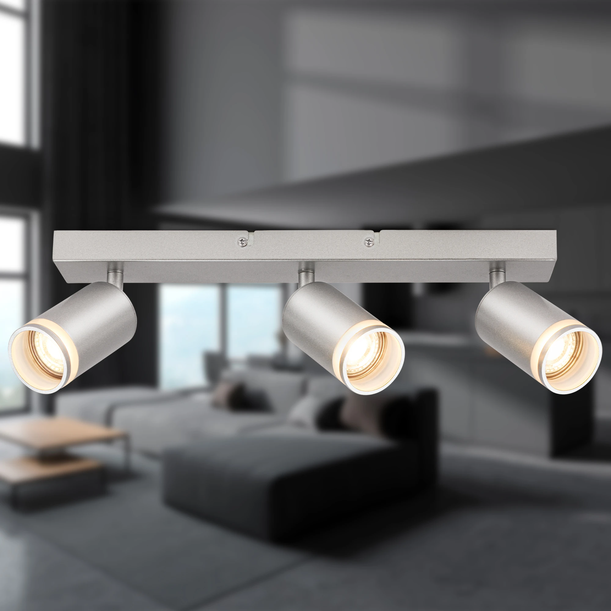 RUB Spot light, 3-flame, GU10/excl. bulb, chrome-matt