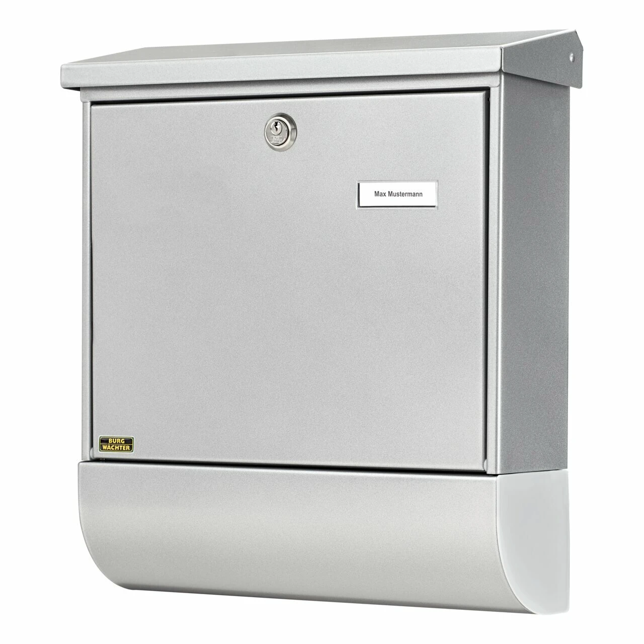 Briefkasten-Set Stahl-lack. Vario 86720Si silber