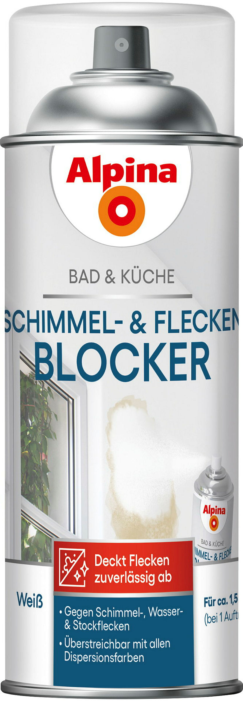 Alpina Bad & Küche Schimmel-& Flecken Blocker 0,4 Liter