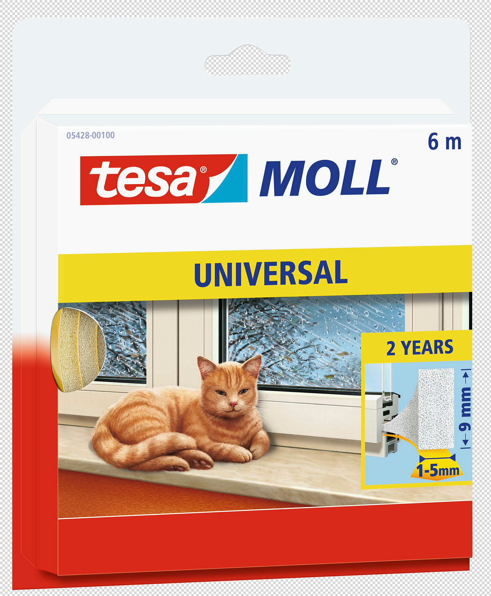 tesamoll® Universal Schaumstoff, weiß, für Spalten von 1-5mm