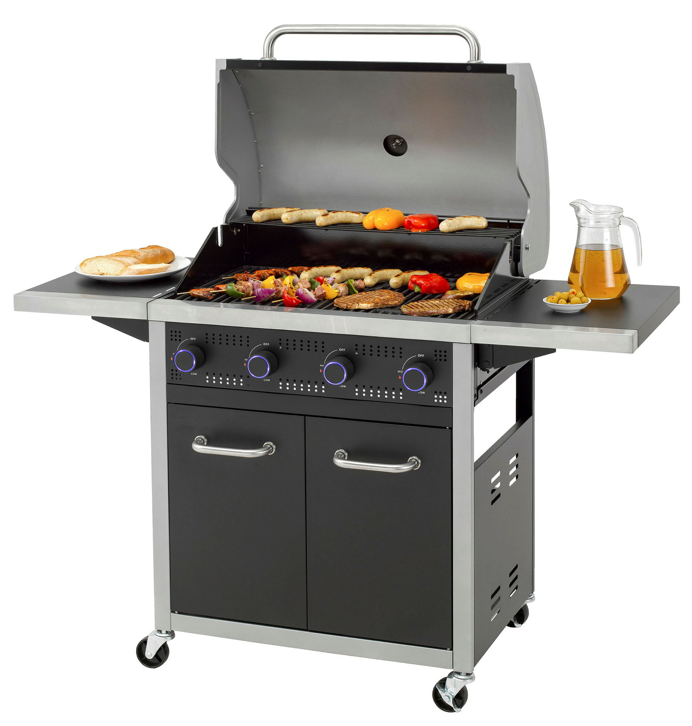 Grillgenuss in Perfektion mit dem tepro Gasgrill Seattle 4 mit 4 einzeln re