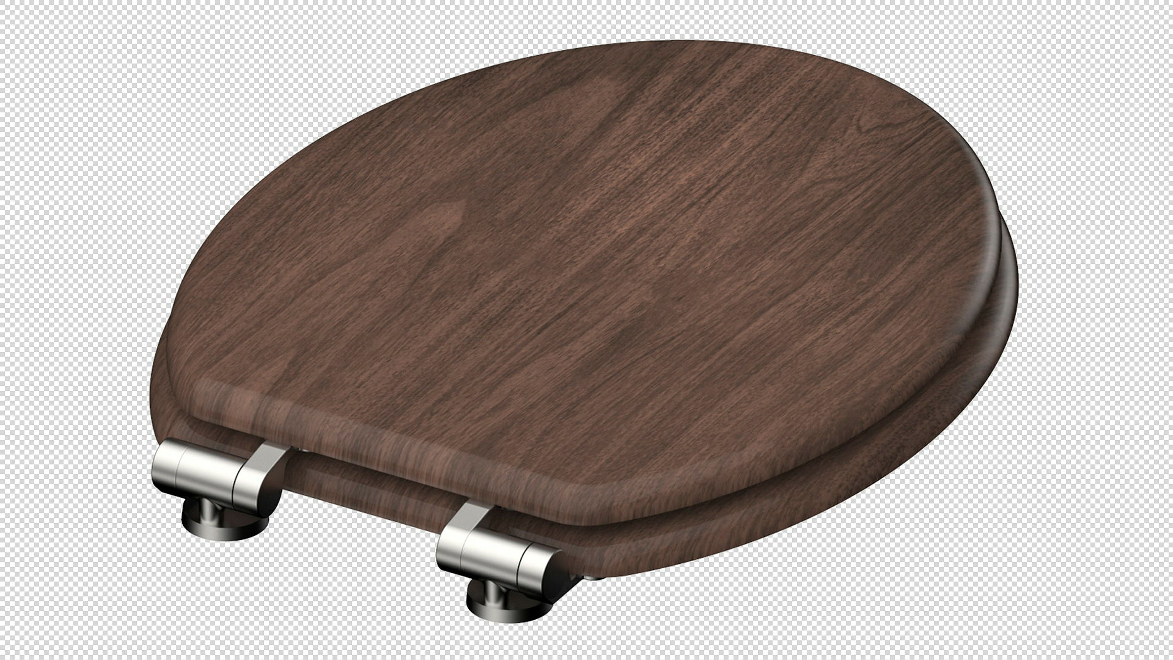 MDF WC-Sitz DARK WOOD, mit Absenkautomatik
