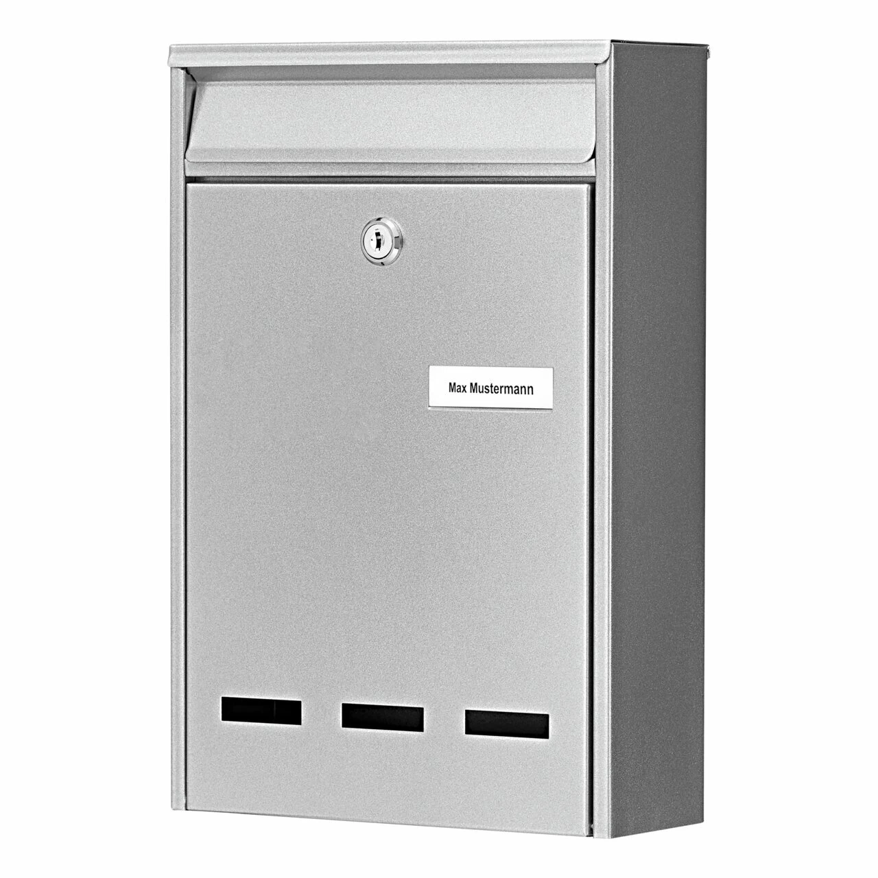 Briefkasten Stahl-lackiert Pocket 5871 Si silber