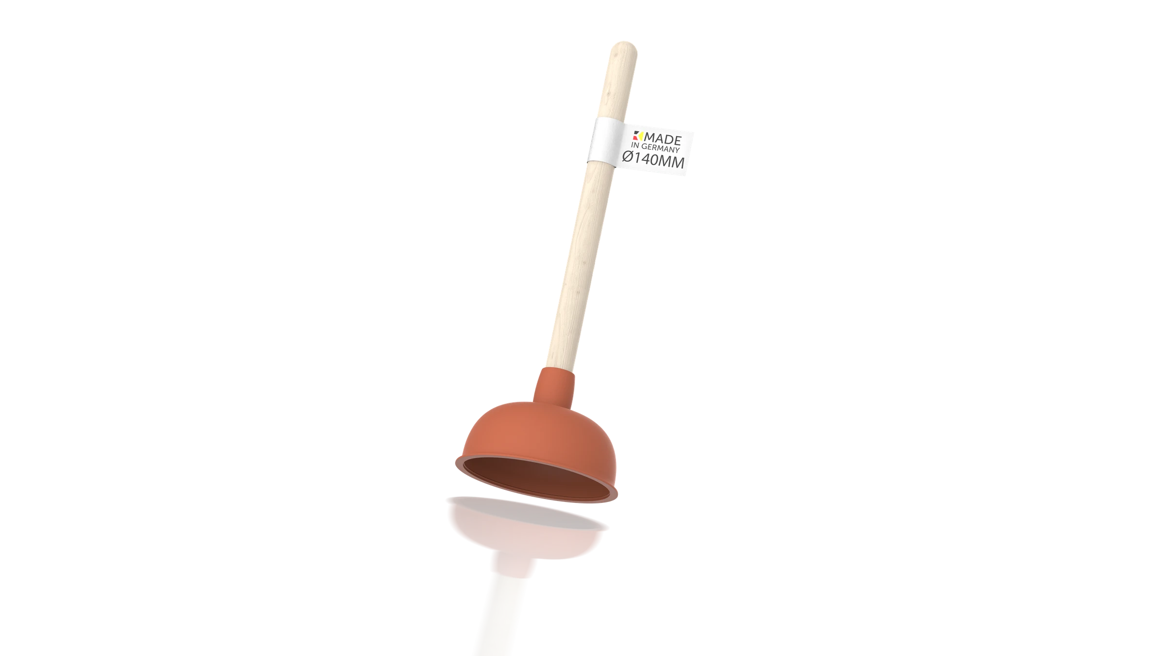Ausgussreiniger, Ø 140 mm, mit Holzgriff
