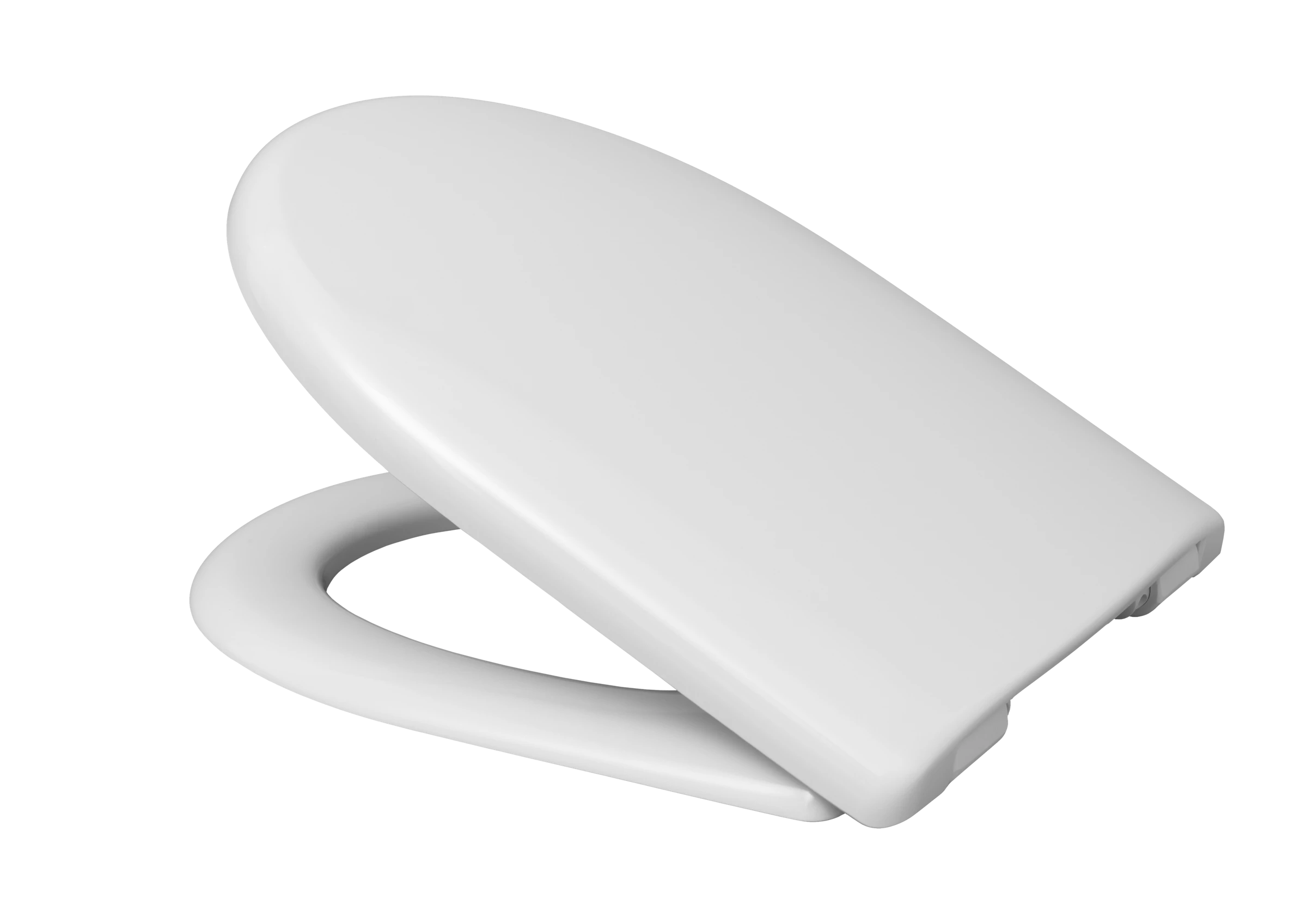 Duroplast WC-Sitz WHITE, D-Form, PRO 3, mit Absenkautomatik und Schnellvers