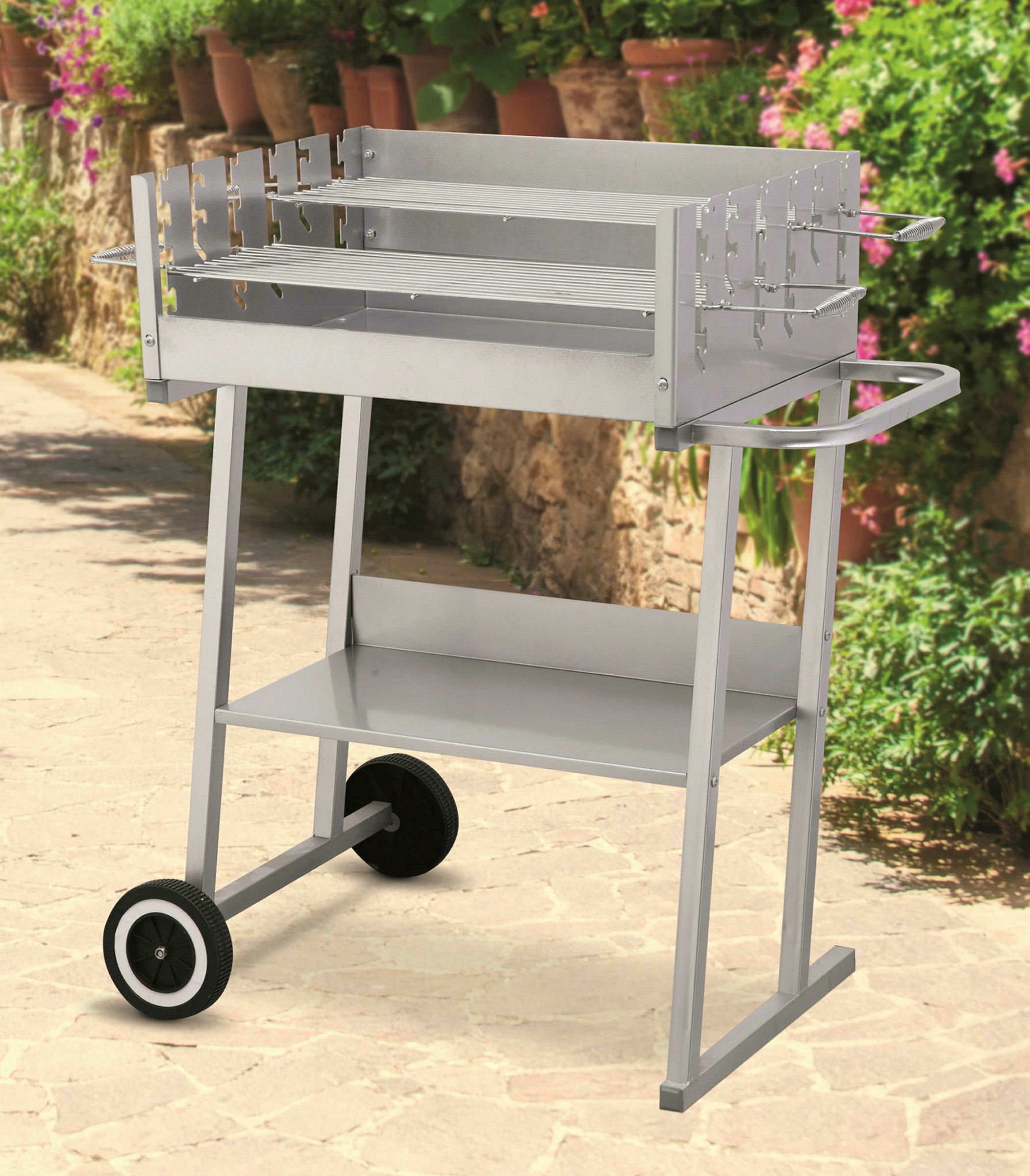 tepro Holzkohlegrill Pasadena, silber
