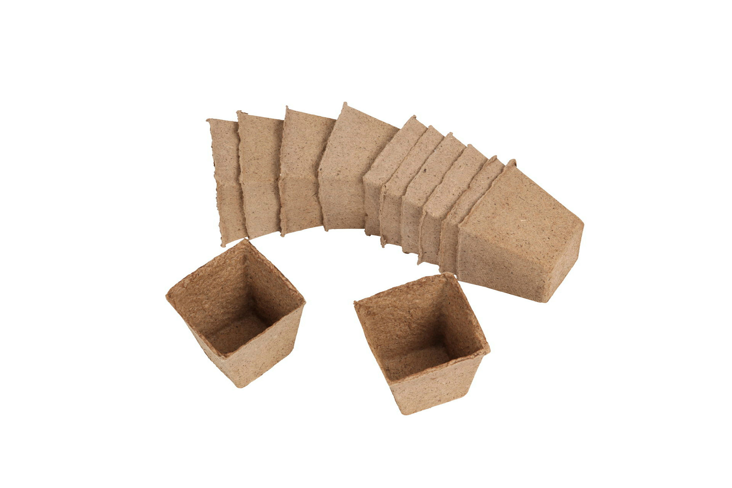 Anzuchttöpfe Classic, quadratisch, einzeln, 8 x 8 cm, 12 Stück