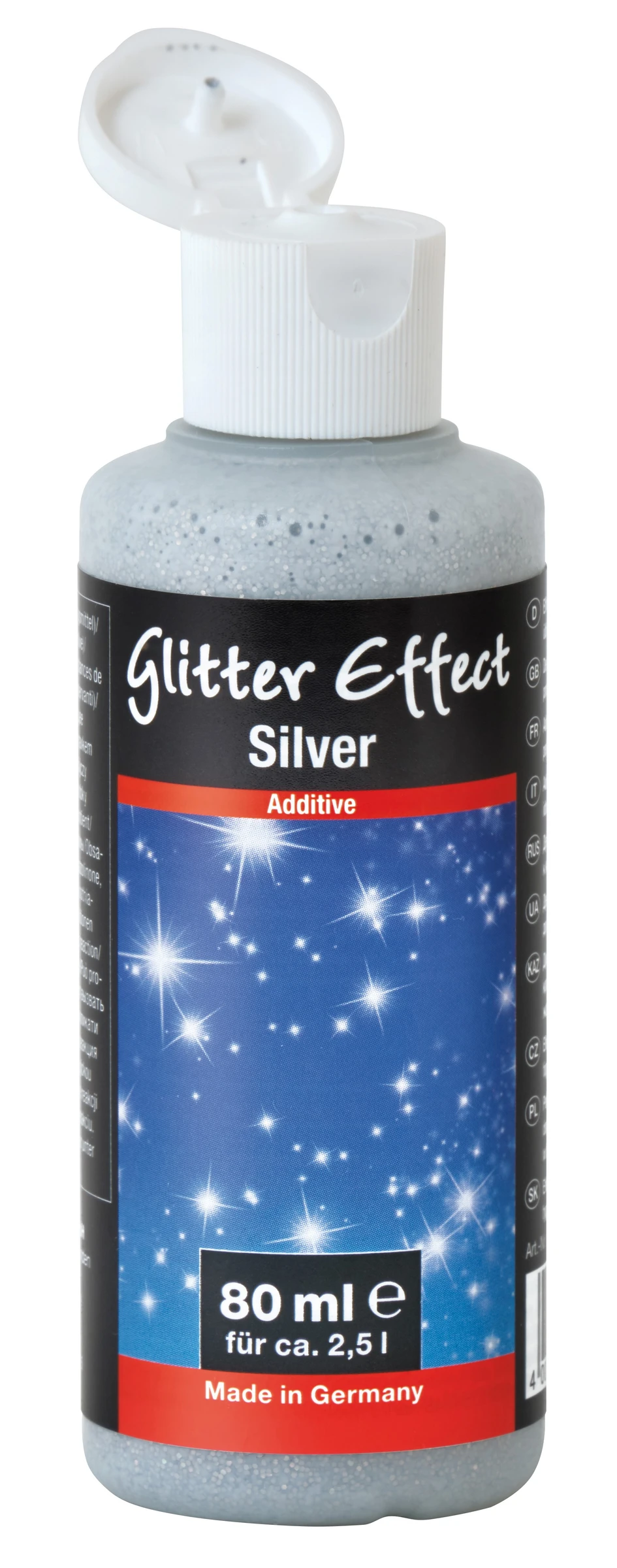 Glitter Effect Silver 80 ml