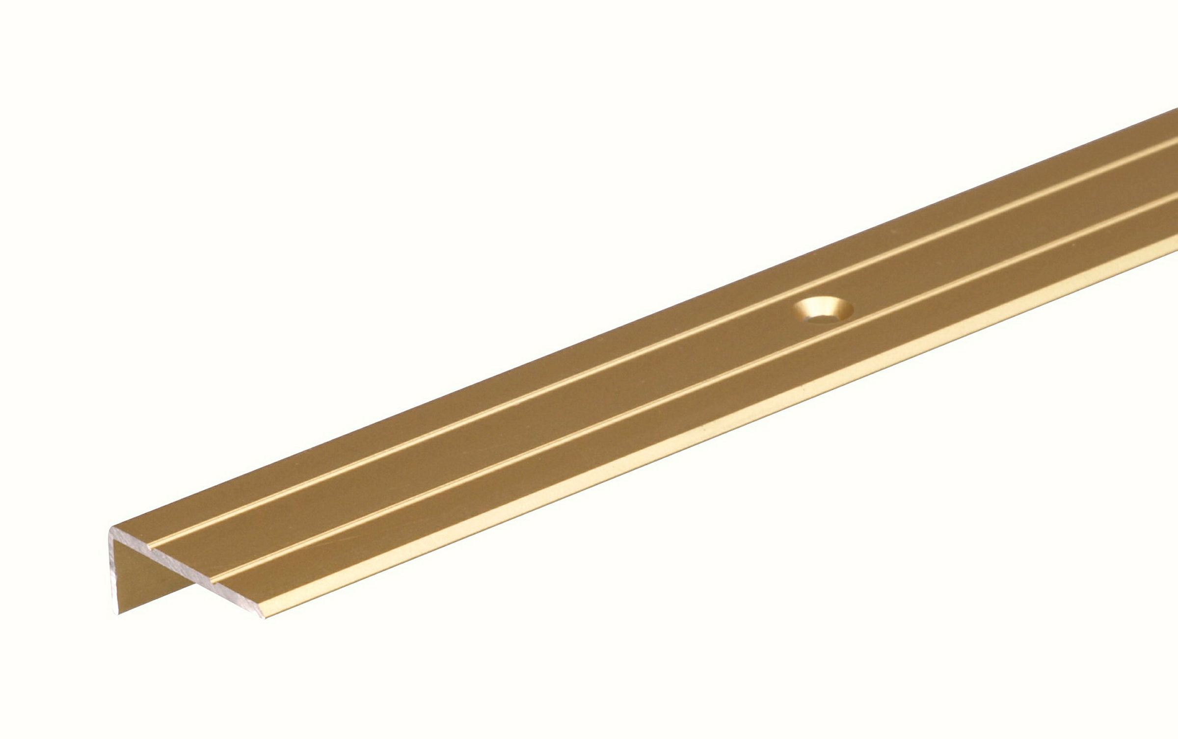 Treppenkanten-Schutzprofil 1m25x20 goldfarbig eloxiert