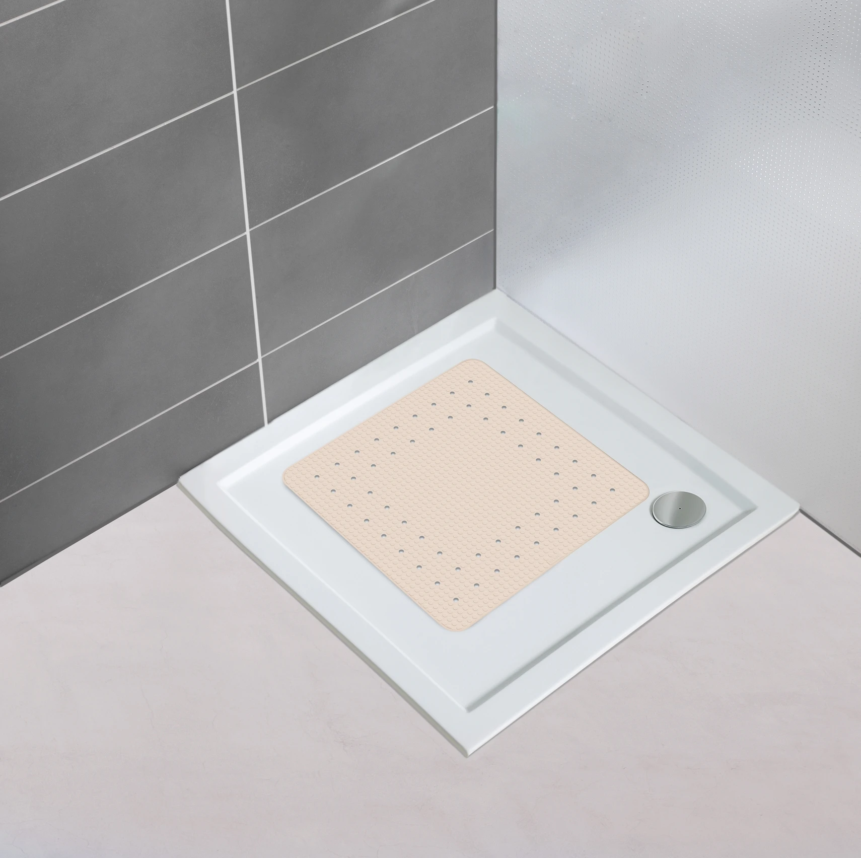 Duscheinlage Mirasol beige 54x54 cm