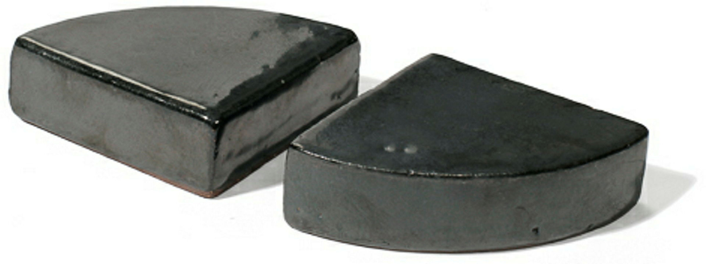 Fuß Dreieck graphit glas. 5cm