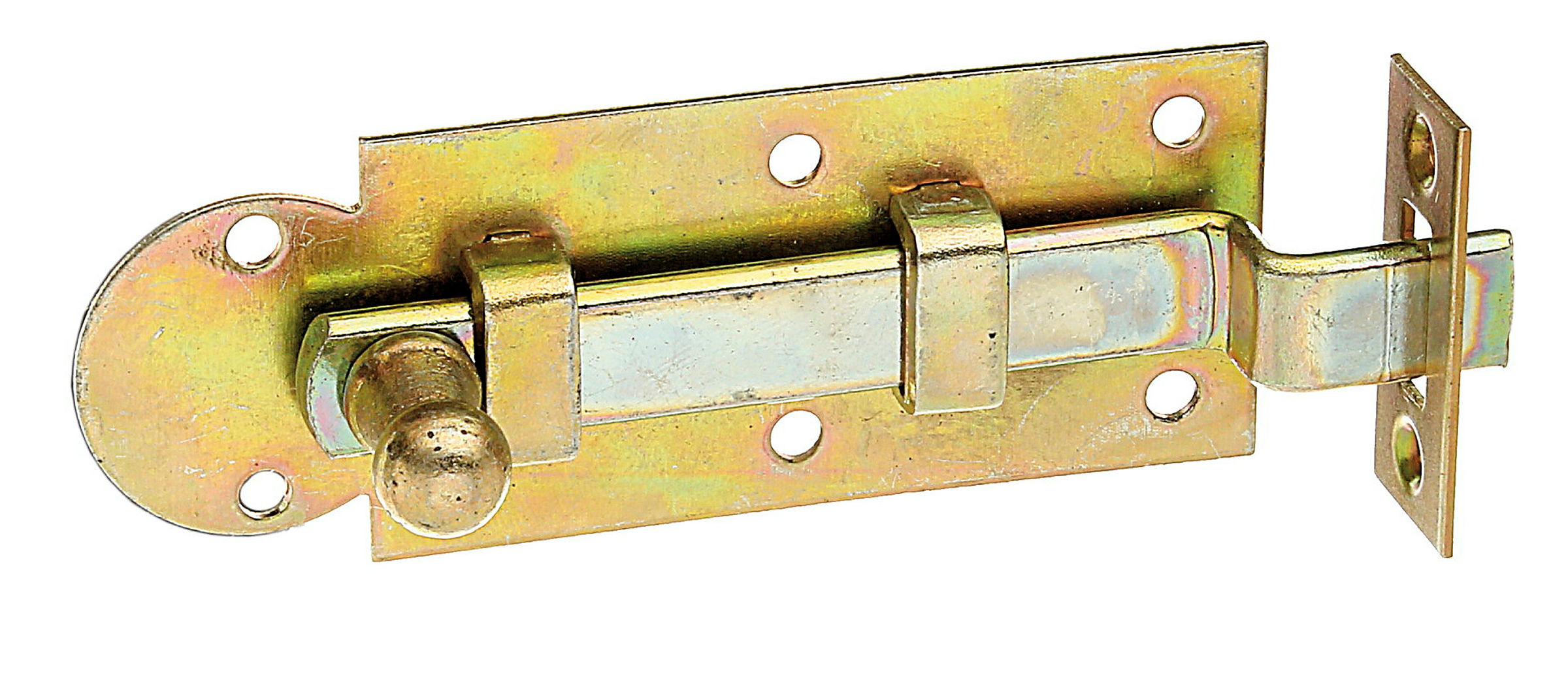 Fensterriegel mit Knopfgriff 80x30 gekröpft verzinkt