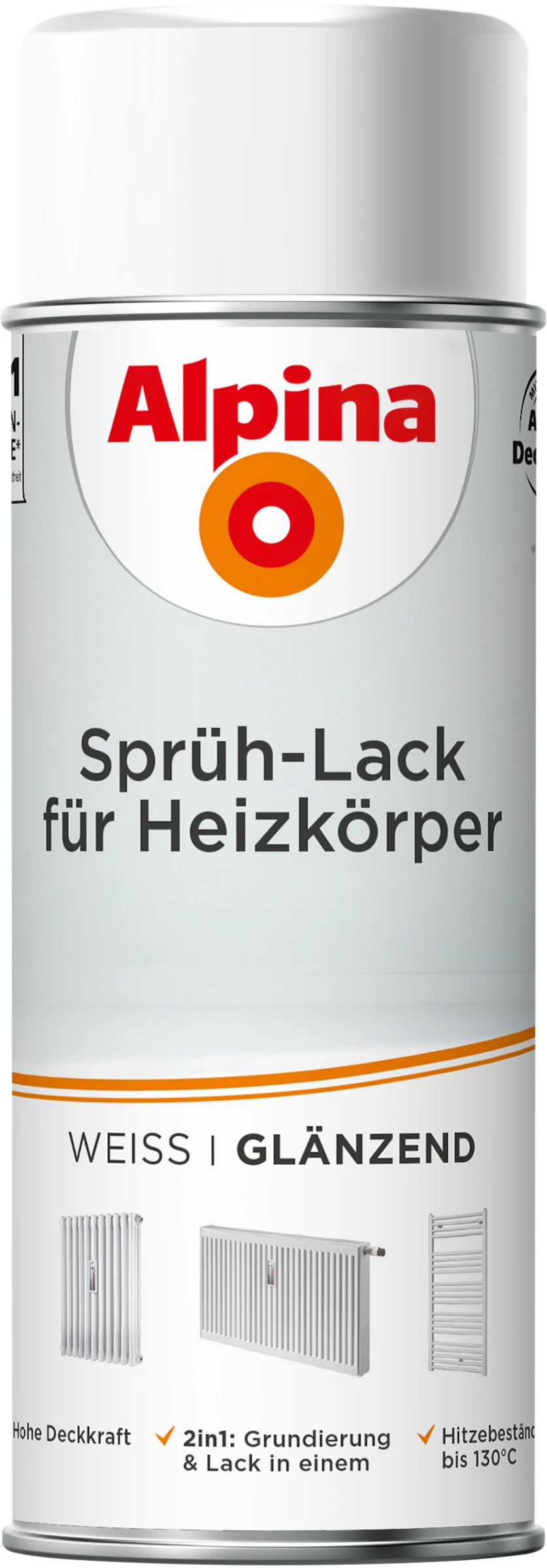 Alpina Sprüh-Lack für Heizkörper 400ml glänzend